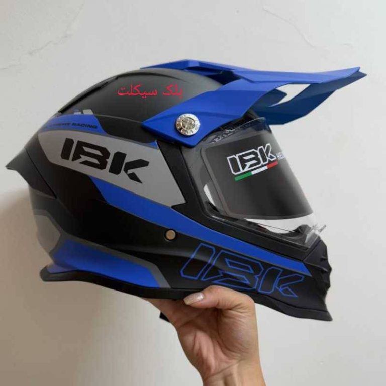 کلاه ادونچر و اندرو IBK آبی مشکی