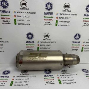 اگزوز قهرمانی باتومی موتور سیکلت sc بدون سایلنسر نقره ای