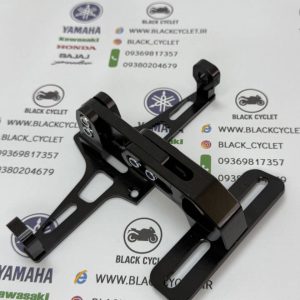 پایه پلاک تاشو موتور رنتال CNC مشکی