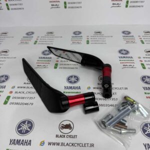 آینه موتورسیکلت h2r سایز کوچک مشکی قرمز