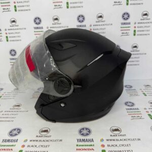 کلاه کاسکت بدون فک عینکدار لاوس مشکی مات